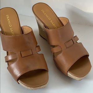 Franco Sarto Brown Leather Sandal